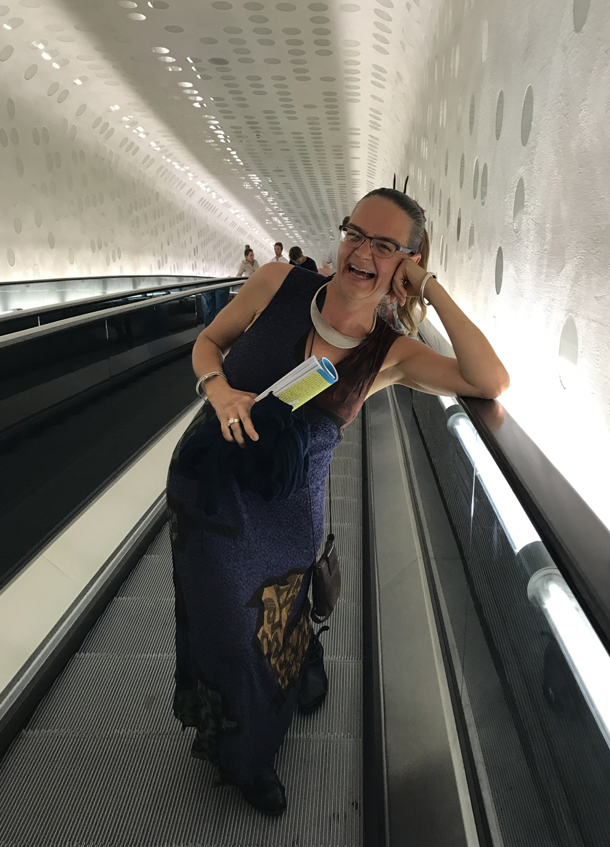 Ricarda Heubel, knit designer at Jurgen Lehl in Tokyo
